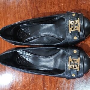 Tory Burch Black Leather Women's Shoes